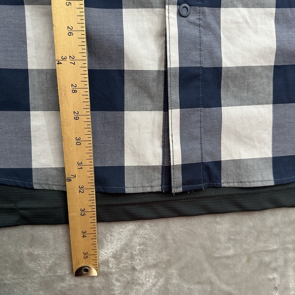 Vertx Shirt Men XL White Blue Guardian 2.0 Long Sleeve Plaid Tactical Concealed - Picture 7 of 10